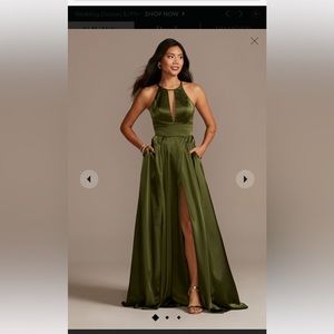Olive Martini bridesmaid/prom dress,size 10,new with tags, never altered or worn